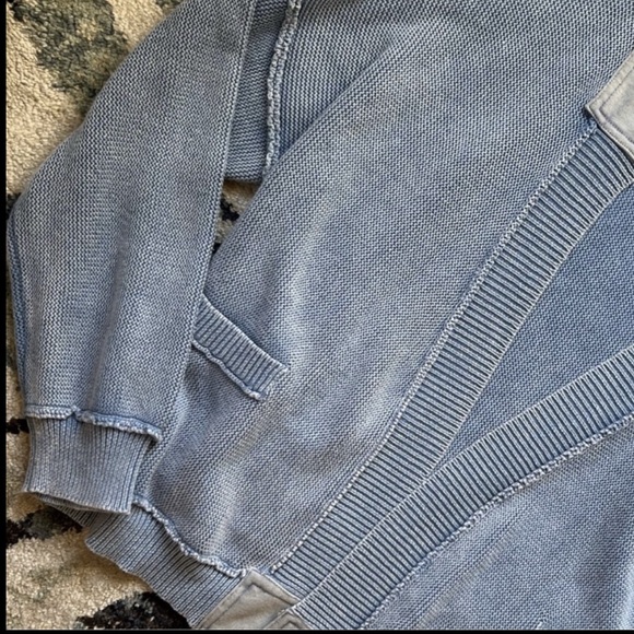 NWT POL BOHO REST IS RITUAL MINERAL WASH CARDI OVERSIZED SMALL NEW - Picture 6 of 8